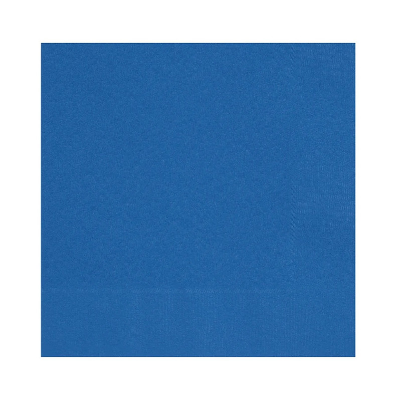 يونيك - مناديل مشروبات - أزرق ملكي - 20 قطعة