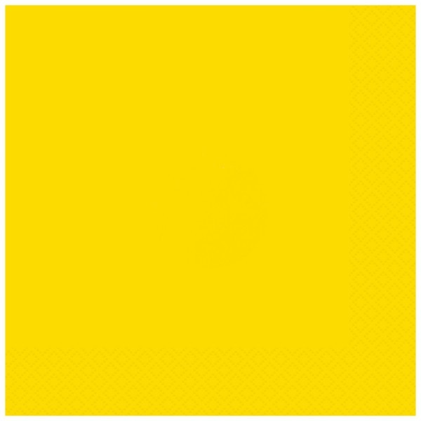 Unique - 20 Neon Yellow Luncheon Napkins