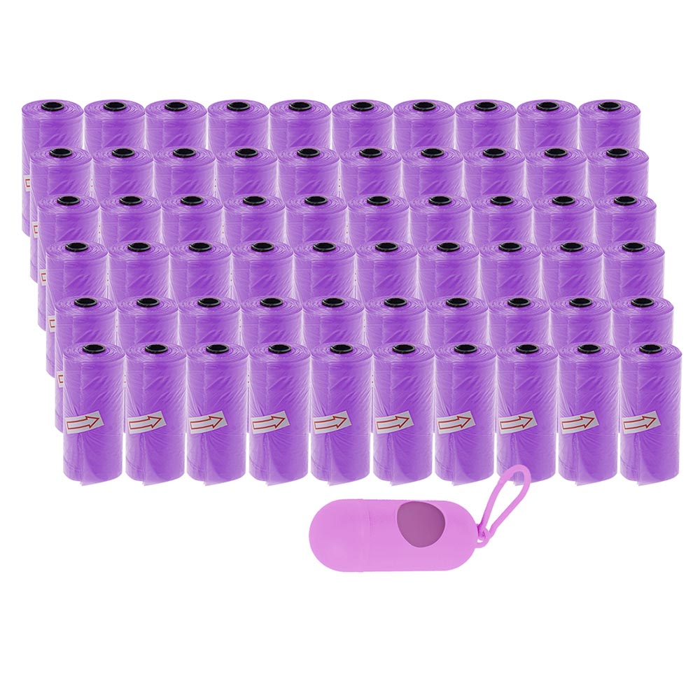 Star Babies - Disposable Scented Nappy Bag With Dispenser - Lavender - Pack of 60 - 900pcs