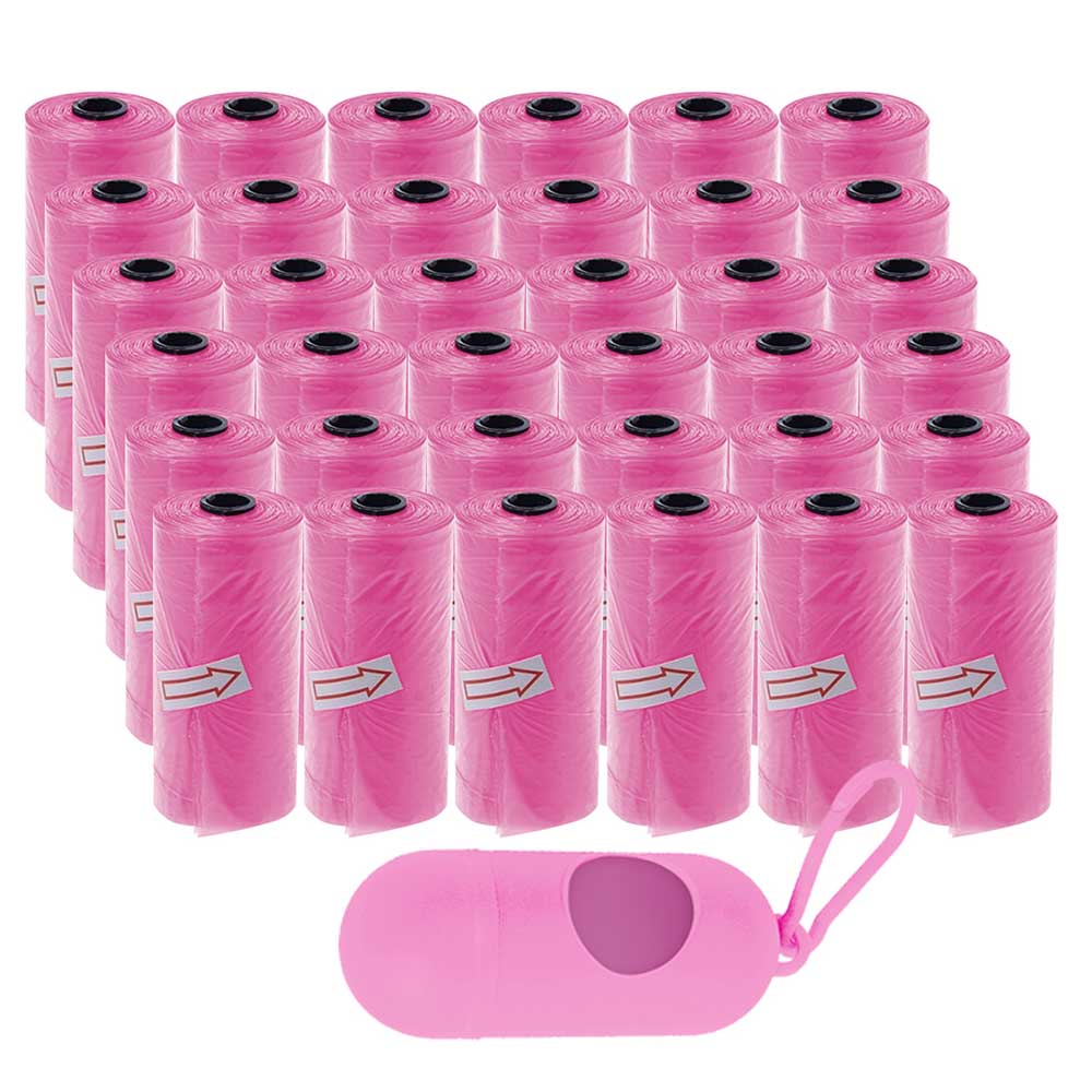 Star Babies - Disposable Scented Nappy Bag With Dispenser - Pink - Pack of 36 - 540pcs