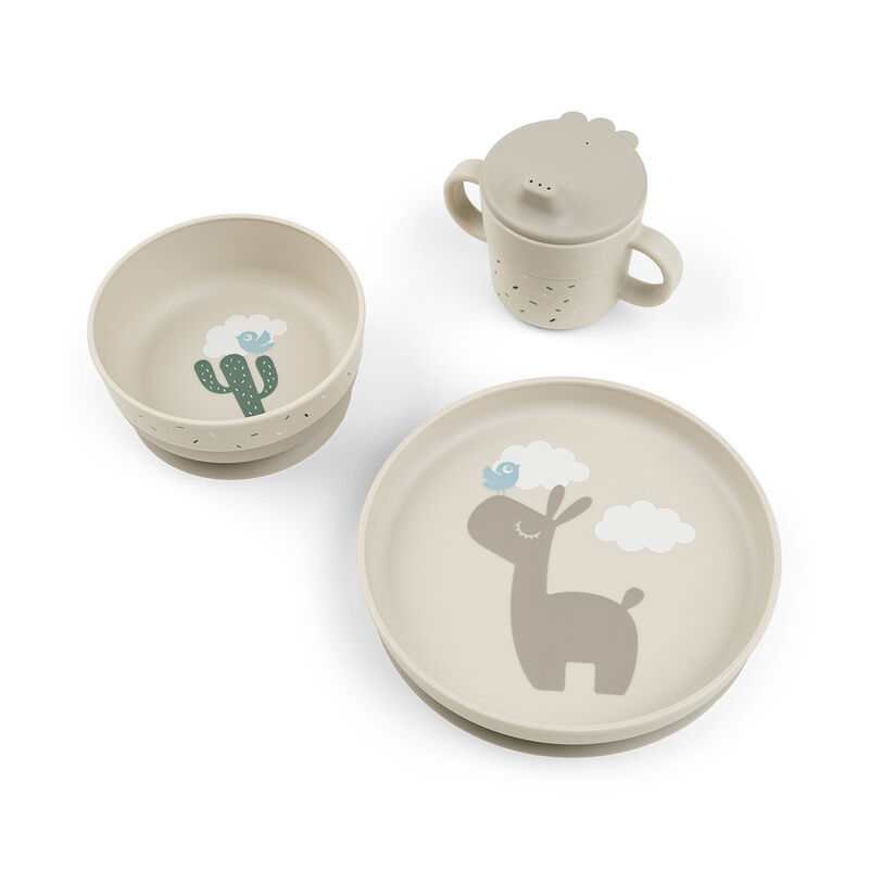 Done By Deer - Foodie Dinner Set - 3 Pcs - Lalee - Sand
