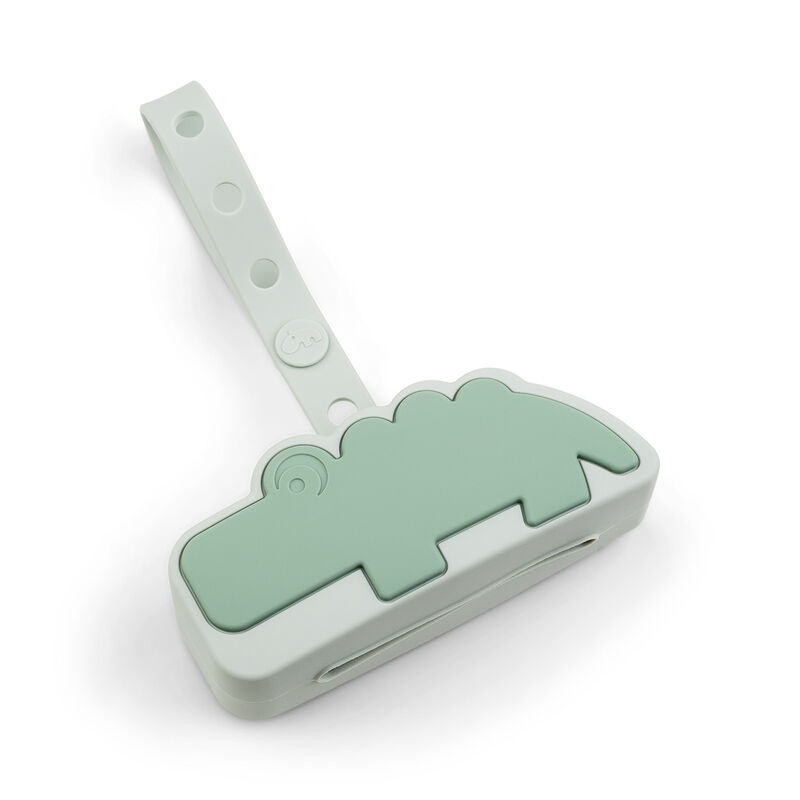 Done By Deer - Silicone Pacifier Pouch - Croco - Green