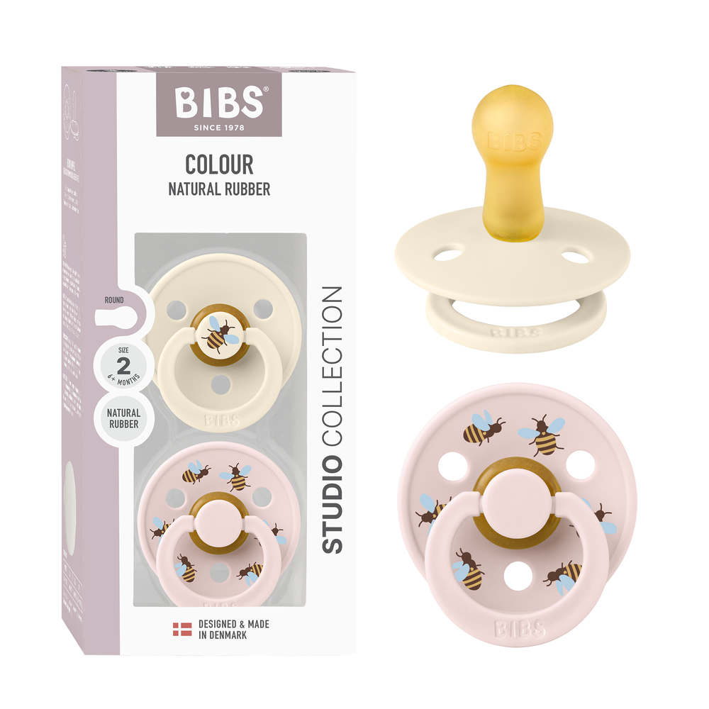 Bibs - Pacifier Studio Bumblebee Latex Size 2 Ivory - 2pcs