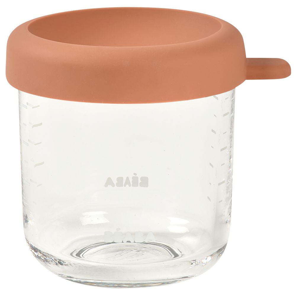 Beaba Conservative Glass Food Container - Terracotta - 250 ml