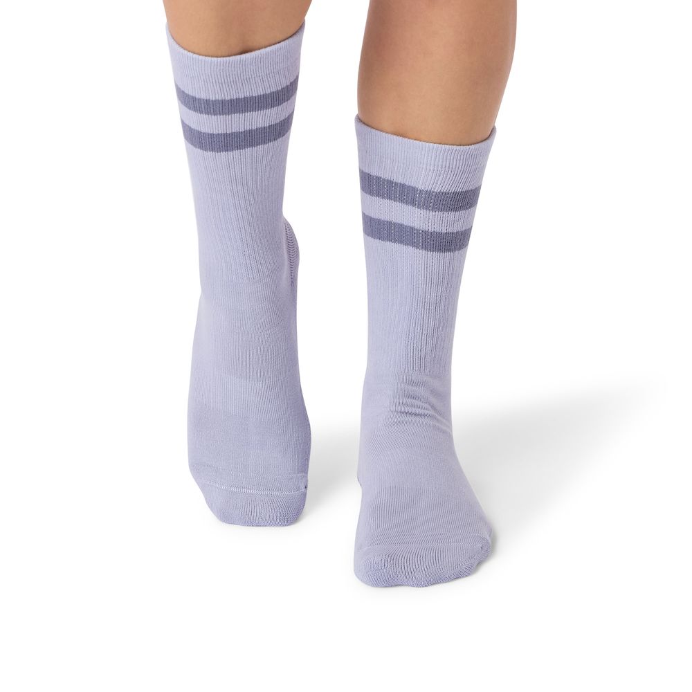 Satori Athletica - Mio Crew Length Grip Socks - Shadow Luxe