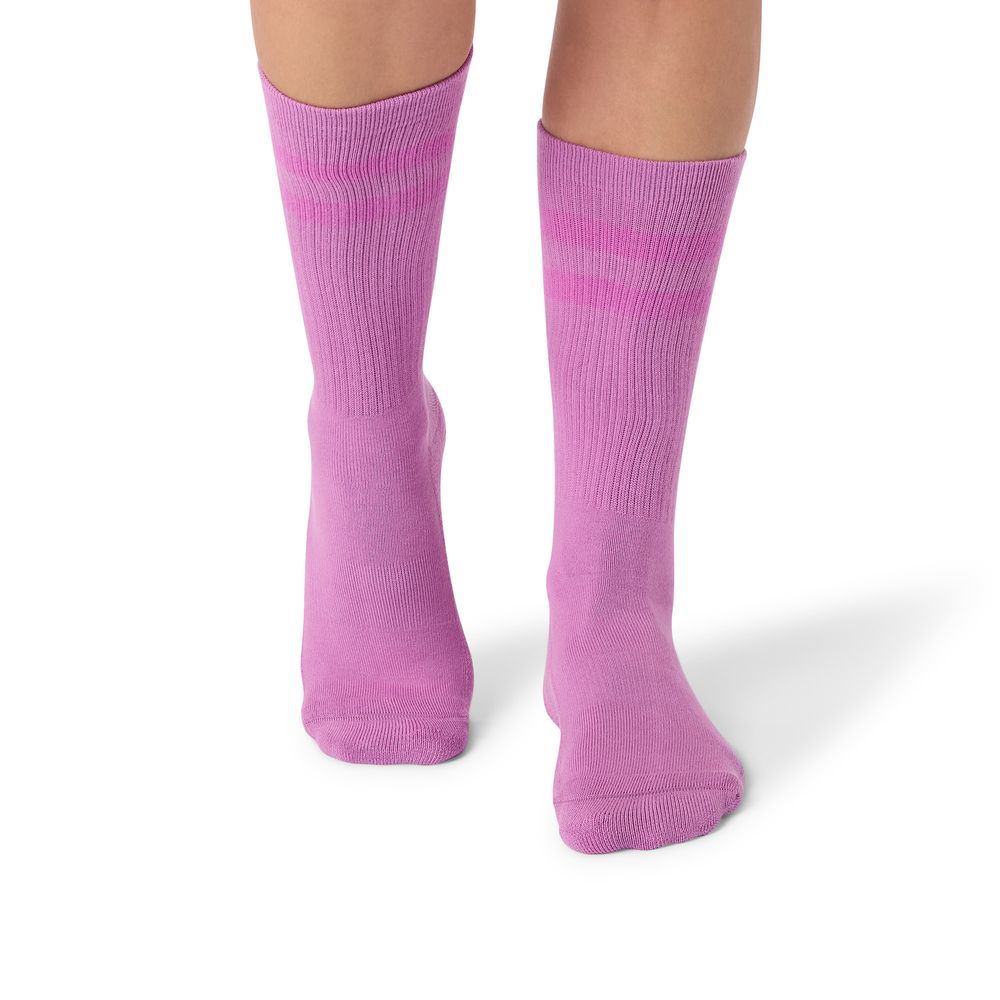 Satori Athletica - Mio Crew Length Grip Socks - Wild Orchid