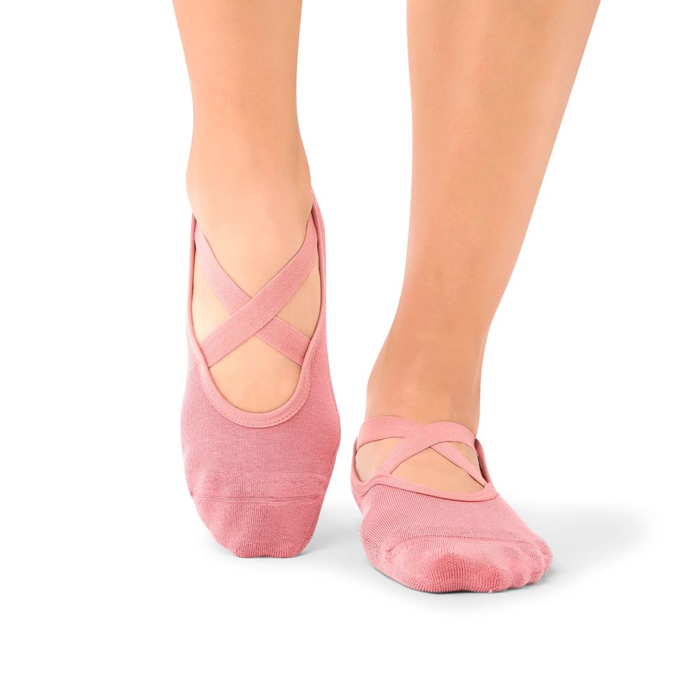 Satori Athletica - Naomi Grip Socks - Rosewood Fade
