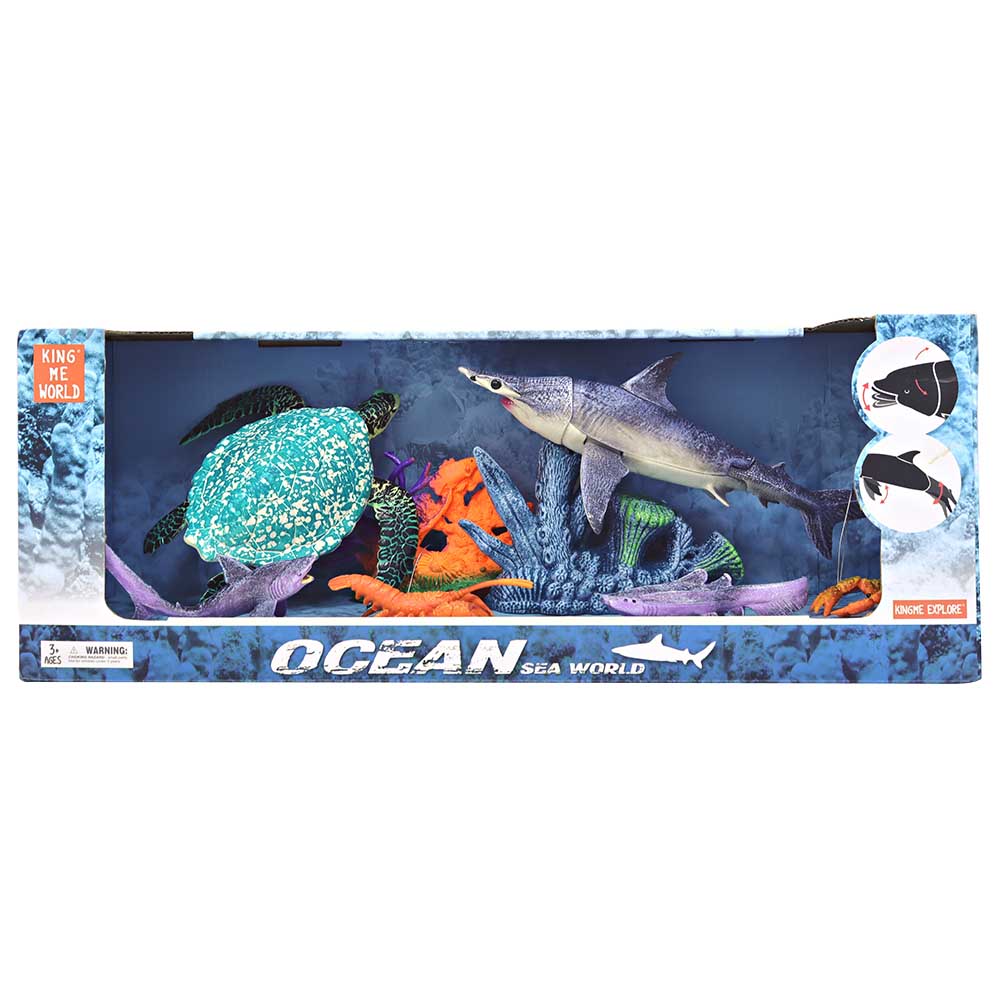 هاج - مجسمات سمكة القرش المطرقة وسلحفاة البحر