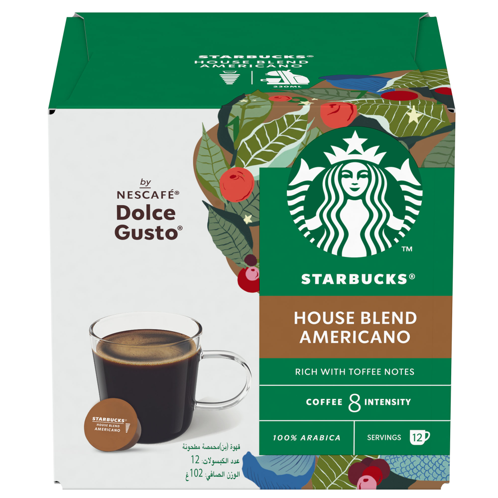 Starbucks House Blend by Nescafe Dolce Gusto x12