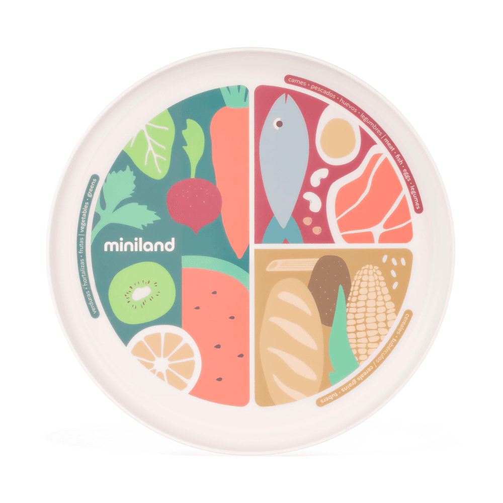 Miniland - Nutrihealthy Plate - Pink