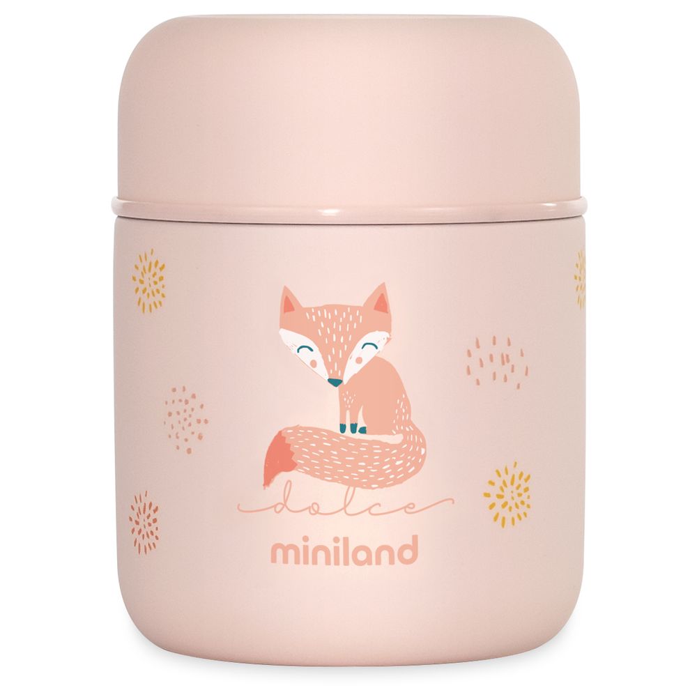 Miniland - Thermy Fox Food Container - Candy - 280 ml