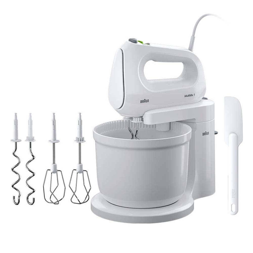 Braun Hand Mixer with Bowl, 400W, White, HM1070WH