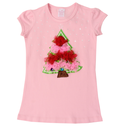 Twirl Christmas Tree Short Sleeve Tee