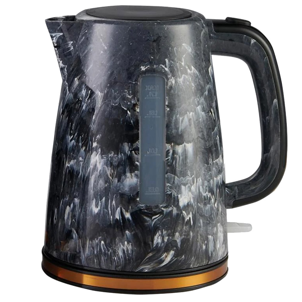 كولين - غلاية كهربائية بتأثير رخامي - أسود - 1.7 لتر - 2200 واط