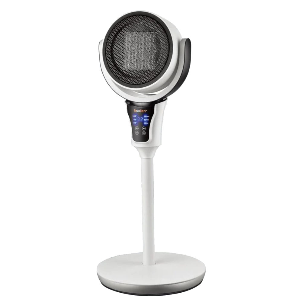 كولين - دفاية كهربائية ستاند سيراميك - أبيض - 2000 واط