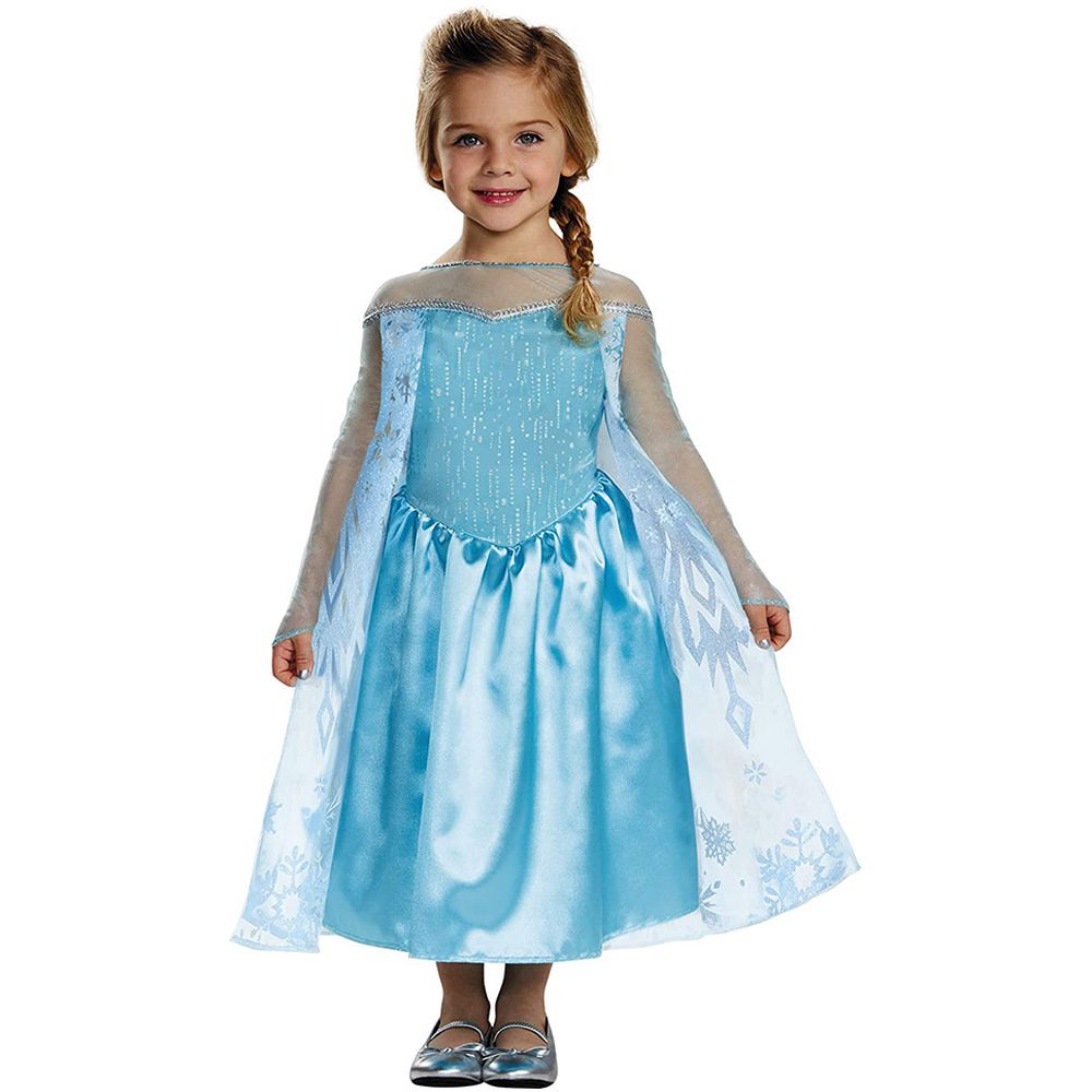 Party Centre - Disney Elsa Frozen Girls' Costume - Blue