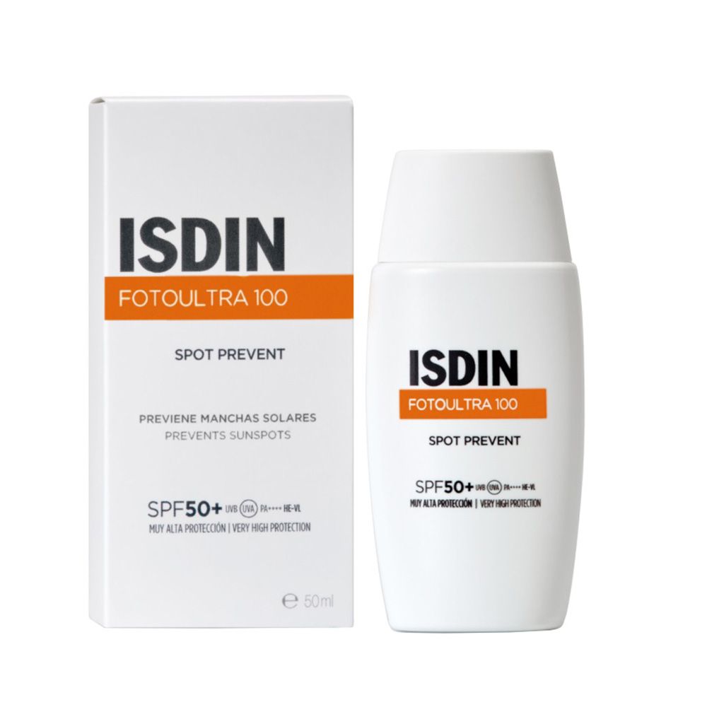 ايسدين - واقي شمس سائل فوتو ألترا 100 سبوت بريفنت فيوجن بعامل حماية من الشمس 50+ - 50 مل