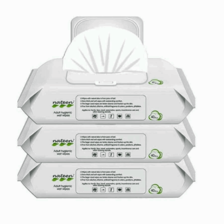 Nateen - Multi Purpose Water Wipes - Pack of 40 - 120s
