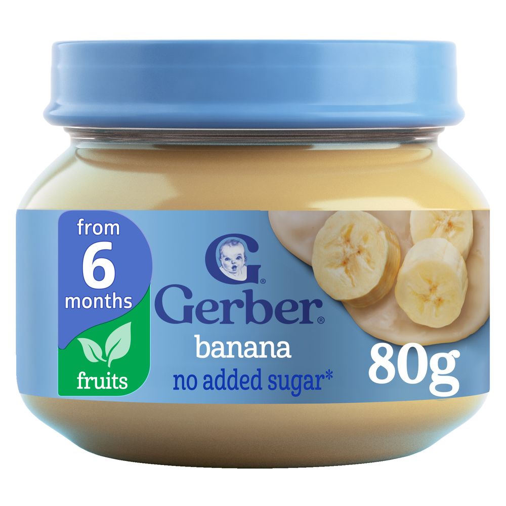 Gerber - Fruits Baby Food Jar - Banana Flavor - 80 gm