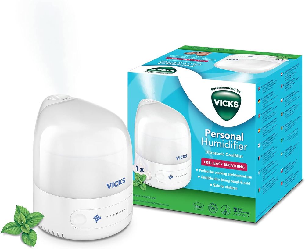 Vicks Personal Cool Mist Ultrasonic Humidifier VUL510E1