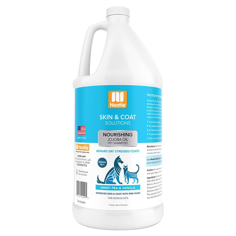 نوتي - شامبو مغذي للحيوانات الأليفة - بازلاء حلوة وفانيليا - 3.78 لتر