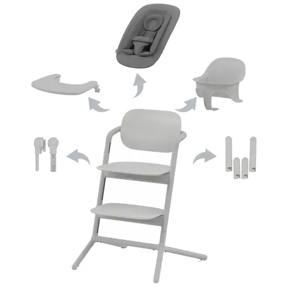 Cybex 4-in-1 Lemo High Chair Set - Suede Grey