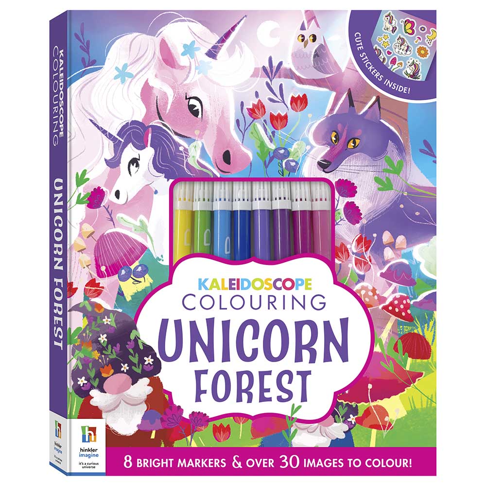 كتاب تلوين غابة وحيد القرن المشكال