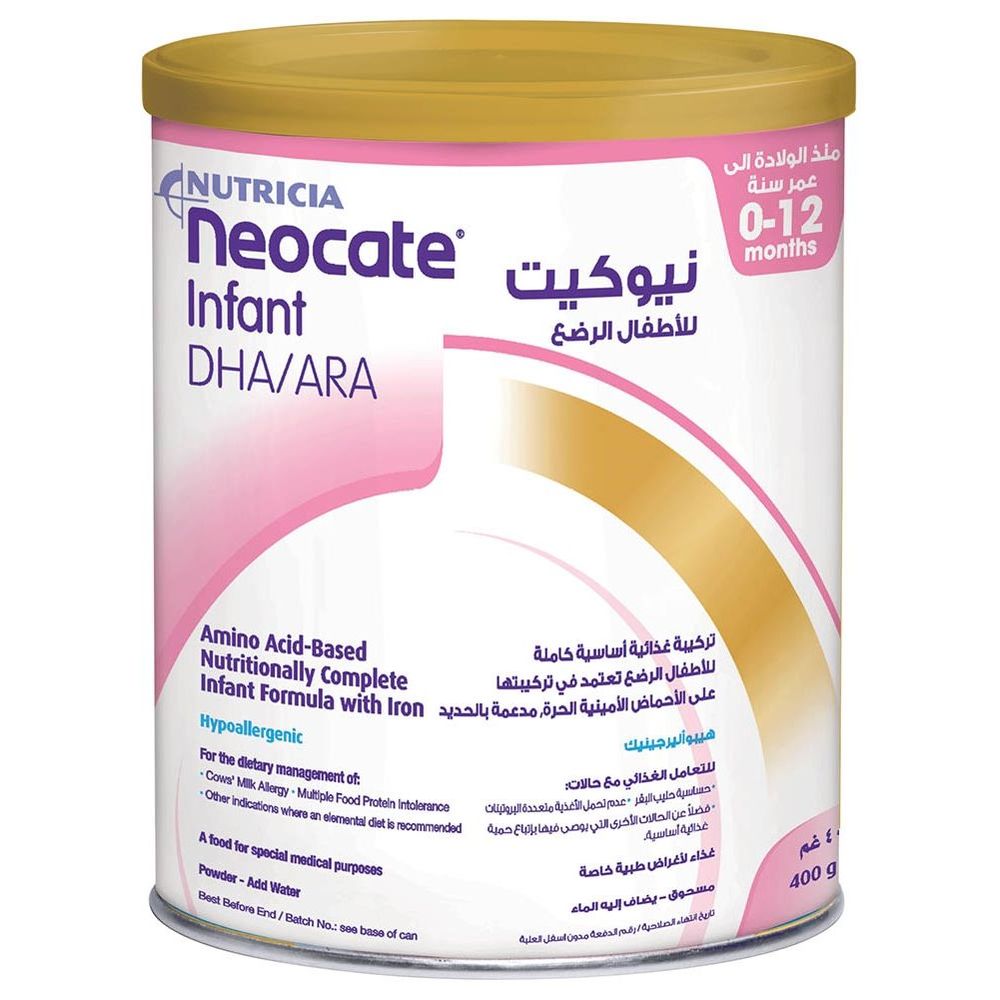 Neocate - Infant DHA/ARA Formula - 400g - 1Pc - Packaging may vary