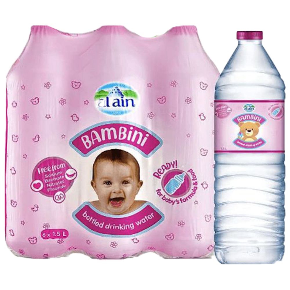 Al Ain Bambini Baby Water - Pack of 6 - 1.5L Special Offer