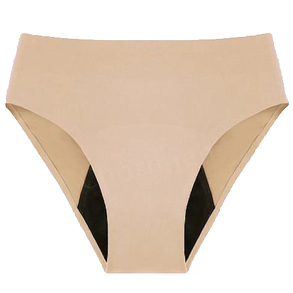 Bodi Fresh - High Waist Brief Period Protection Underwear - Nude