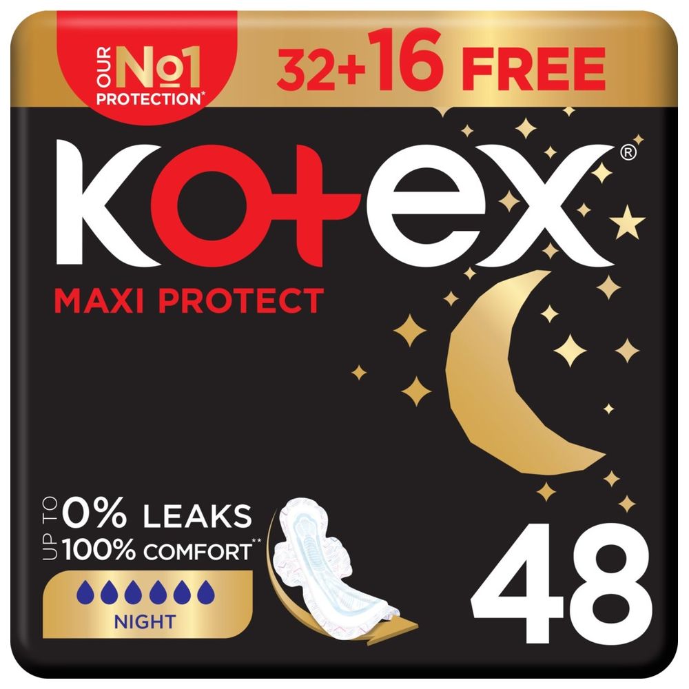 Kotex Maxi Protect Thick Normal Size Sanitary Pads with Wings 50pcs
