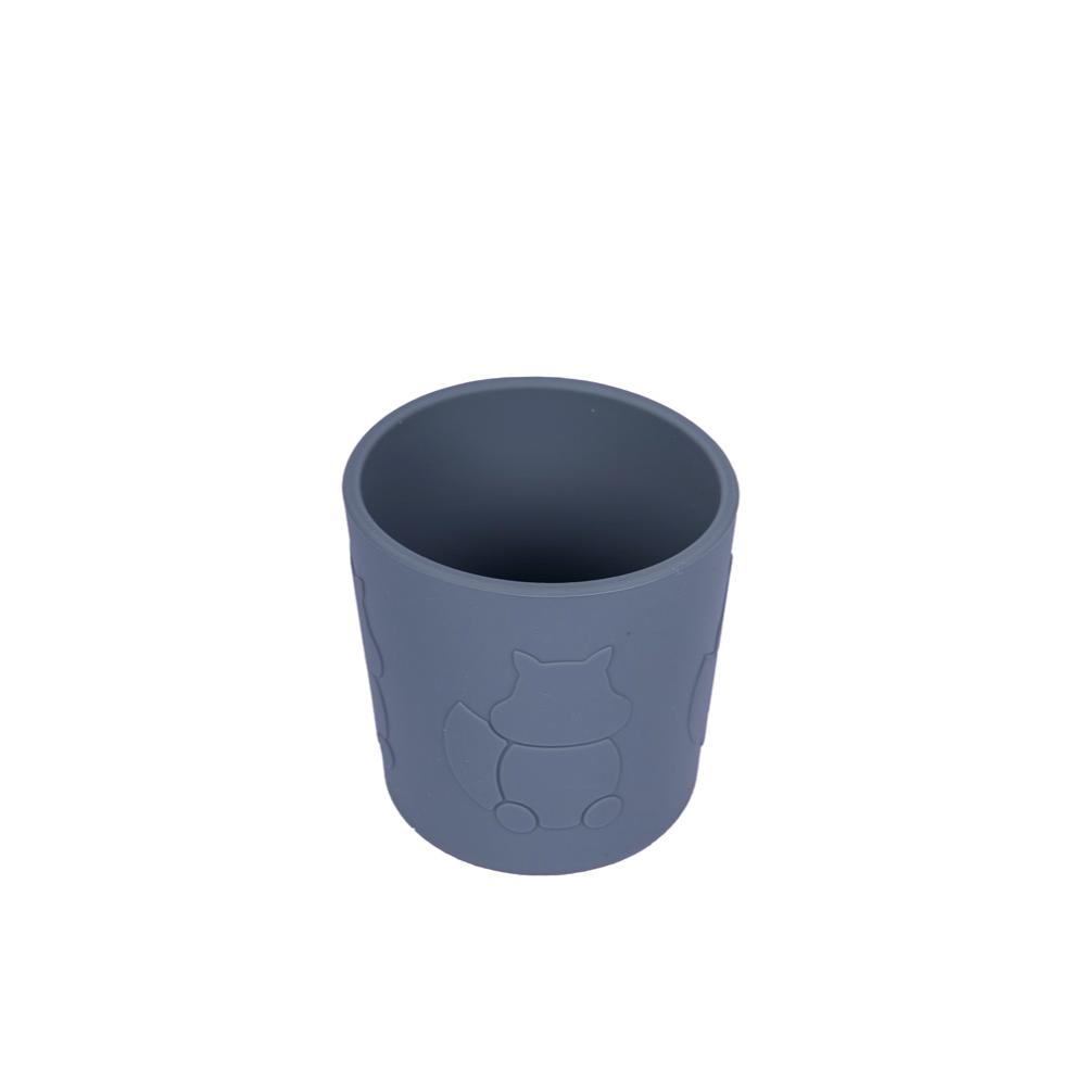 Babies Basic - Stage 2 Silicone Trainer Cup with Handle & Straw - Grey