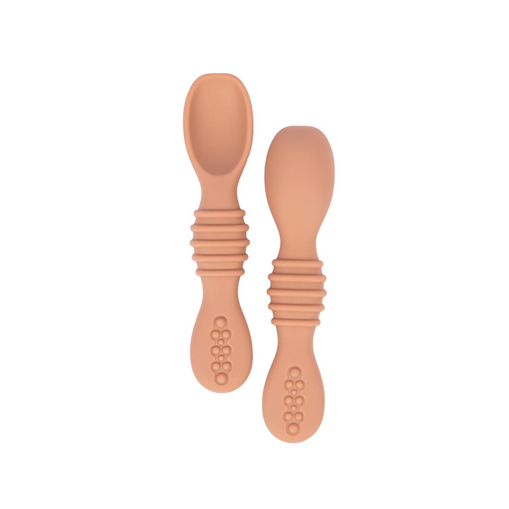Babies Basic - First Stage Silicone Spoons - Brown