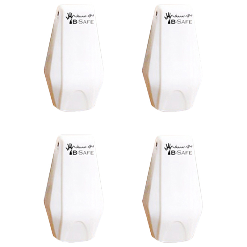 B-Safe - Drawer Finger Pinch Guard Pack of 4 - White