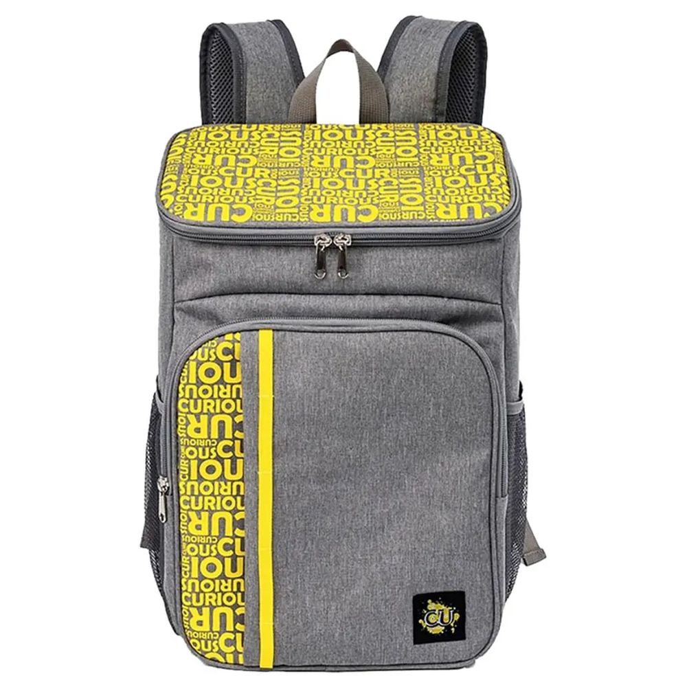 Biggdesign - Moods Up Insulated Lunch Backpack - 19.1 L - Grey/Yellow