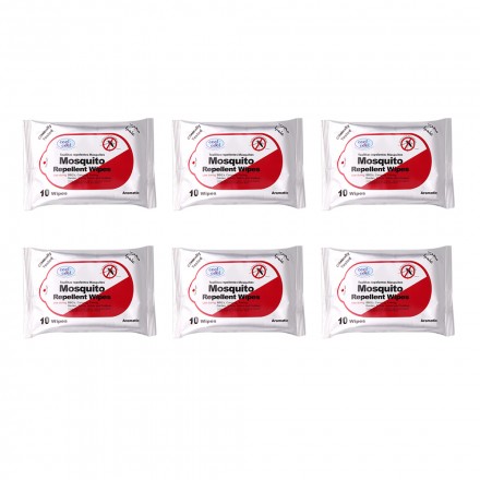 Cool & Cool - Mosquito Repellent Wipes - Pack of 6