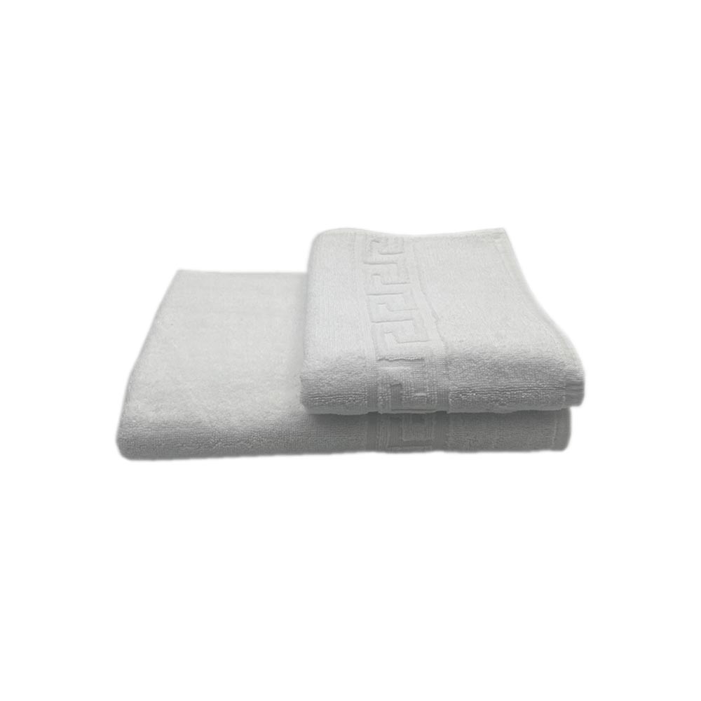 BYFT - Magnolia Luxury Hand Towel - 50x100 cm - White - 2pcs