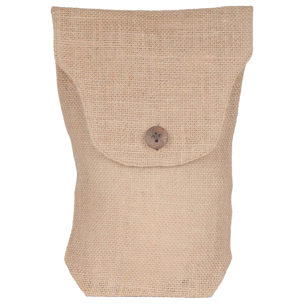 BYFT - Natural Jute Flap Pouch