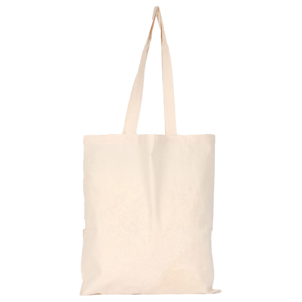 BYFT - Natural Cotton Flat Tote Bag - I Love Beach