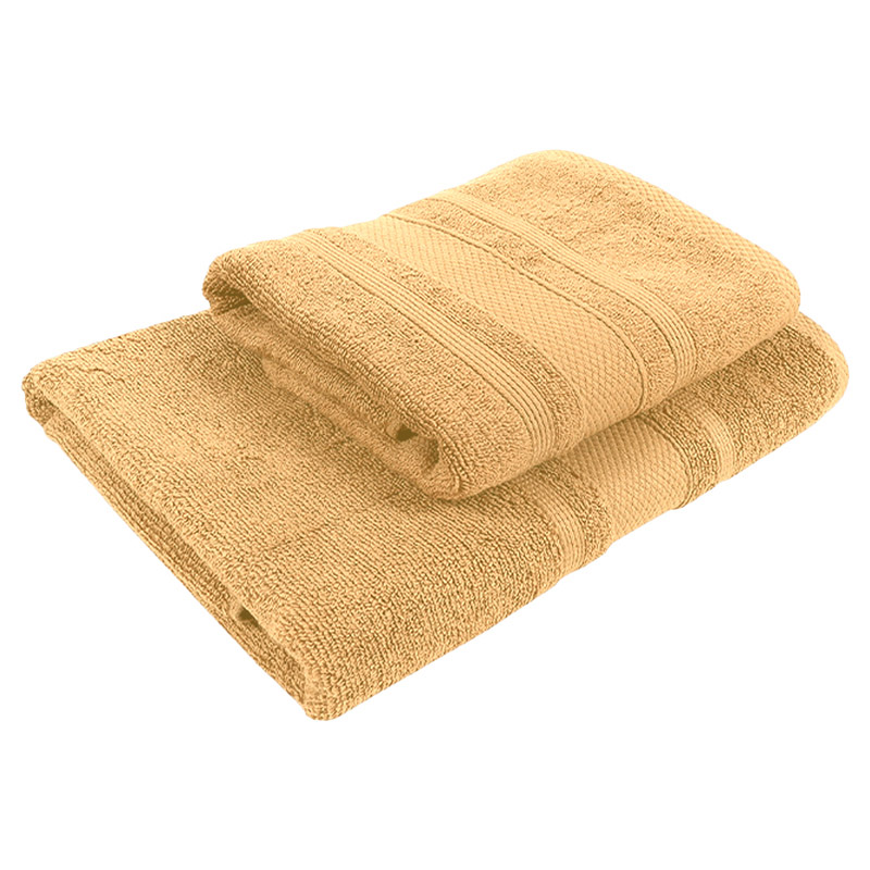 BYFT - Home Castle Premium Bath Towel - Cream - 70 x 140cm - Pack of 2