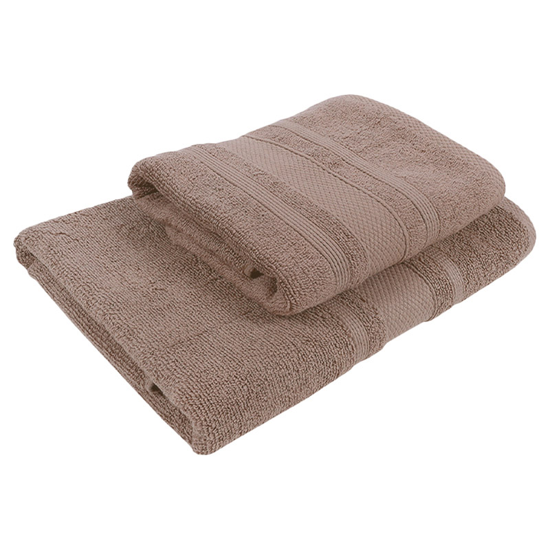 BYFT - Home Castle Premium Bath Towel - Beige - 70 x 140cm - Pack of 2