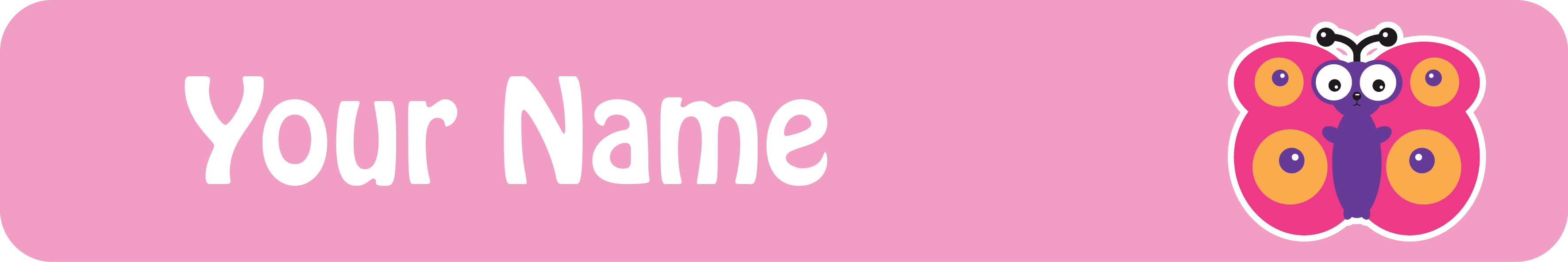 ليدي بوغ ليبلز – ملصقات أسماء – بيل - زهري – عدد 42