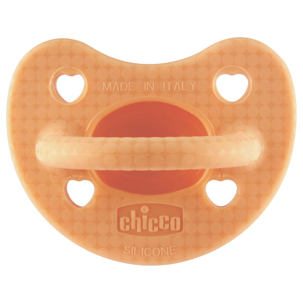 Chicco Pack Of 1 Physioforma Luxe Soft Silicone Soother, 2 - 6 M, Orange