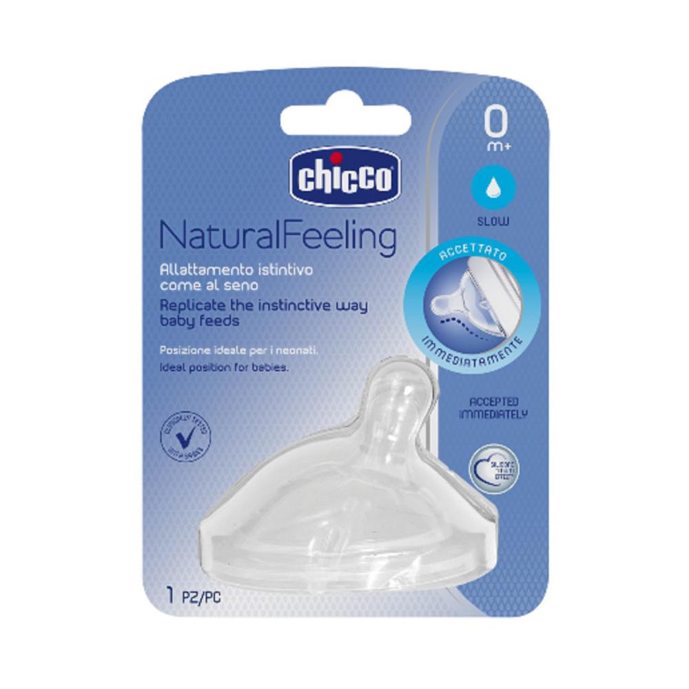 Chicco - NaturalFeeling  Silicone Teat 0m+ Regular Flow