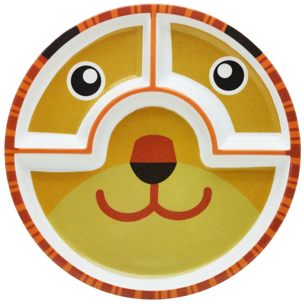Dinewell Kids Round Plate - Tiger - 10-Inch