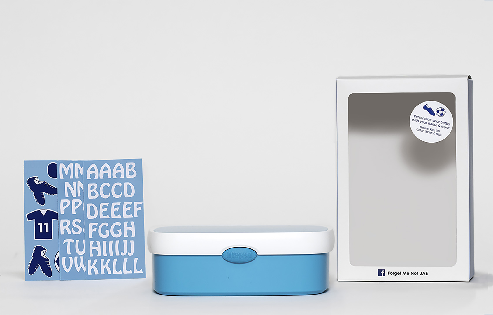 Forget Me Not Campus Lunchbox Midi - Aqua Soccer