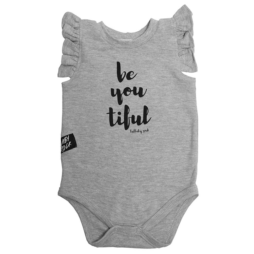Lullaby Rock - Be You Tiful Bodysuit - Grey
