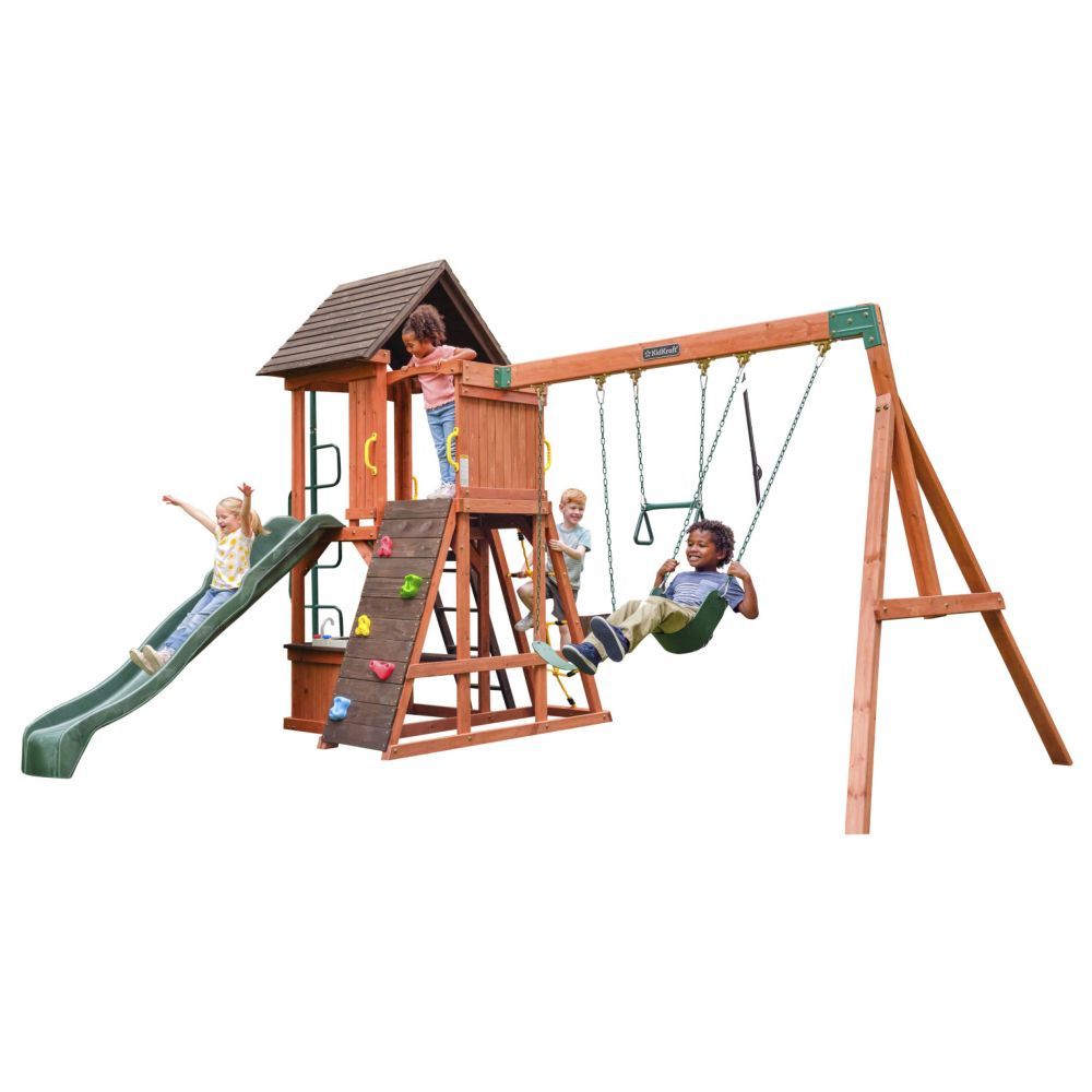 Outdoor Swing Buy A Swing Set Buy Kidkraft Raptor Trail Wooden