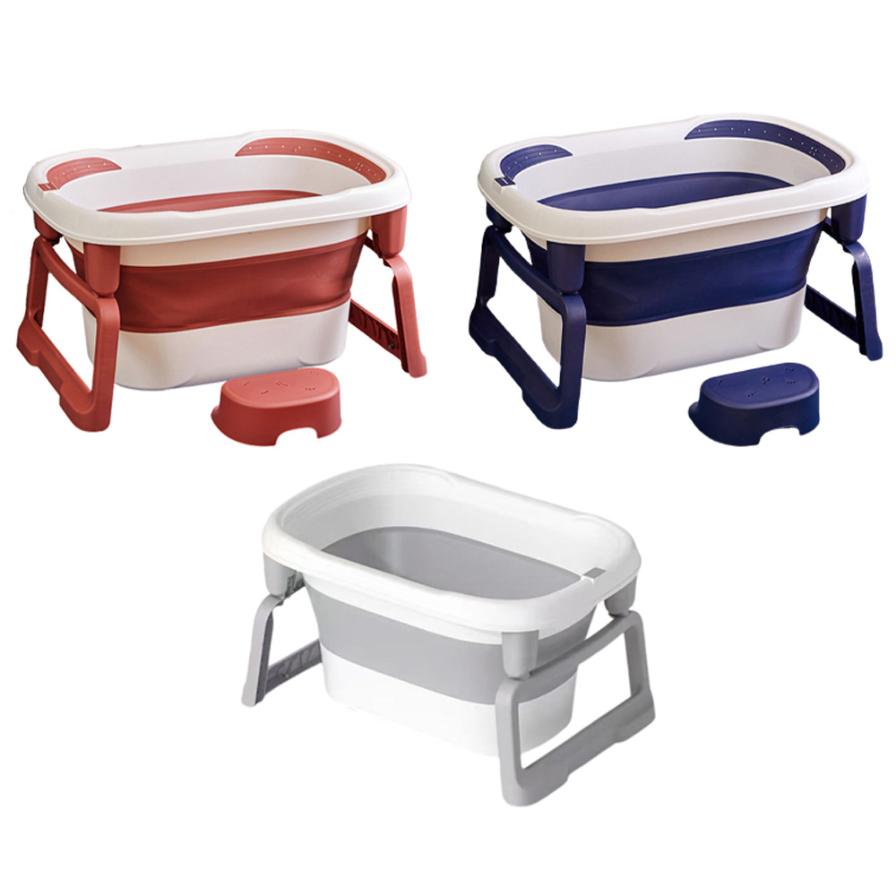 Little Angel Baby Bath Tub With Step Stool