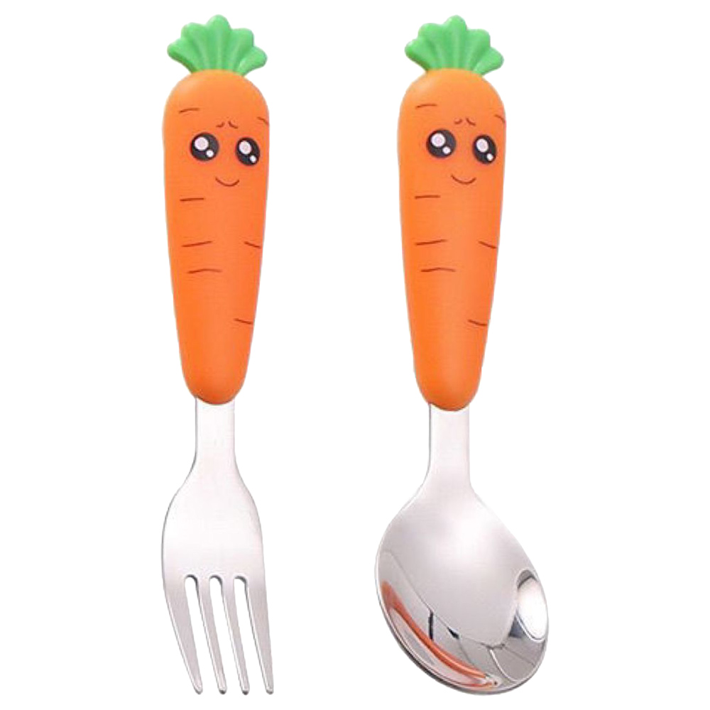 Highland 2pc-Set Carrot Kid's Cutlery Set